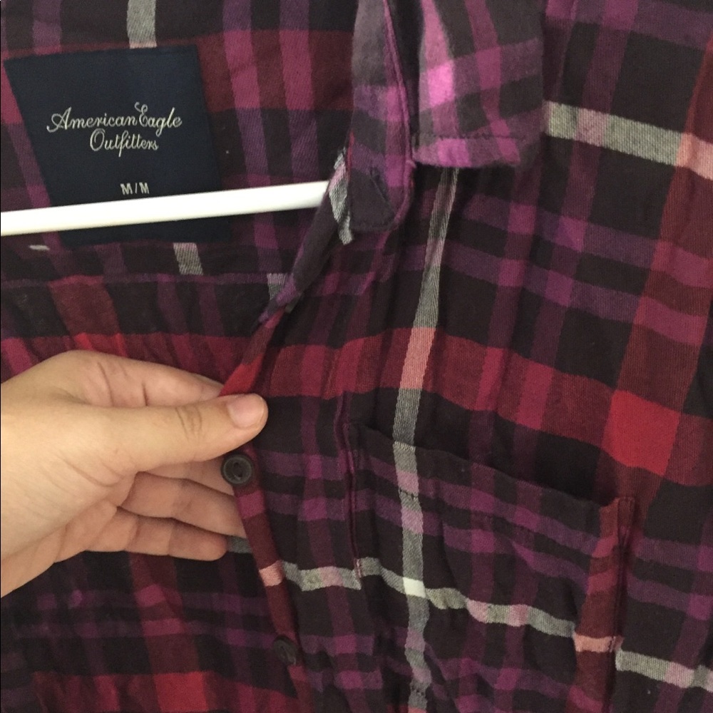 Soft flannel pattern button up - Picture 2 of 2